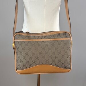 Authentic Gucci Brown and Tan Bag vintage